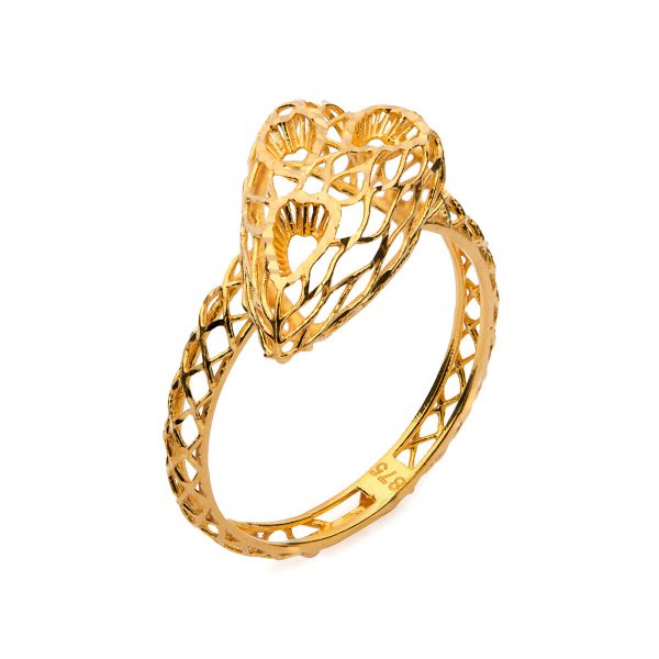 The Gold Souq QAILA 3D Dear My Heart Ring2