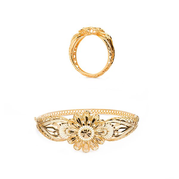 The Gold Souq LANA Flower Of Hope Bracelet and Ring Set