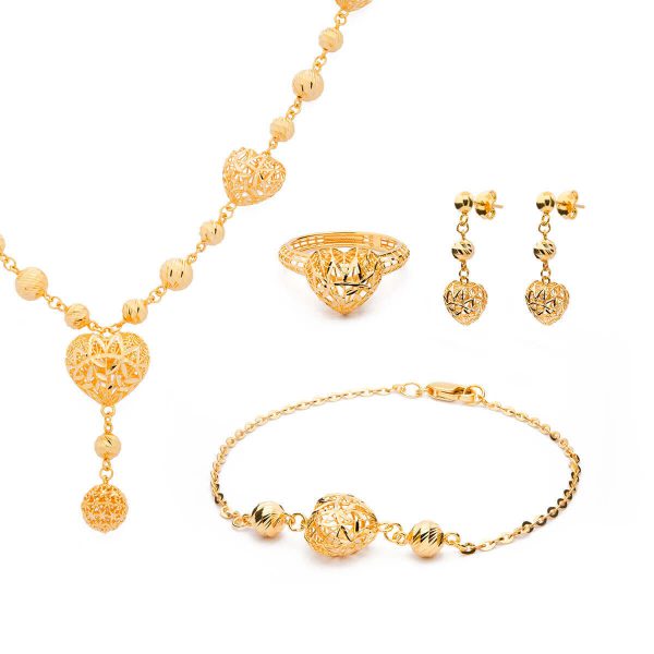 The Gold Souq LANA Nurtured Heart Full Jewelry Set