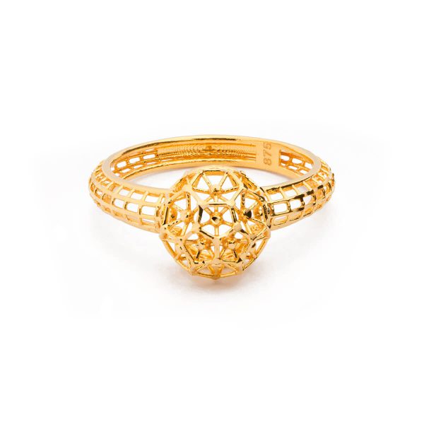 The Gold Souq QAILA 3D Manifold Signet Ring