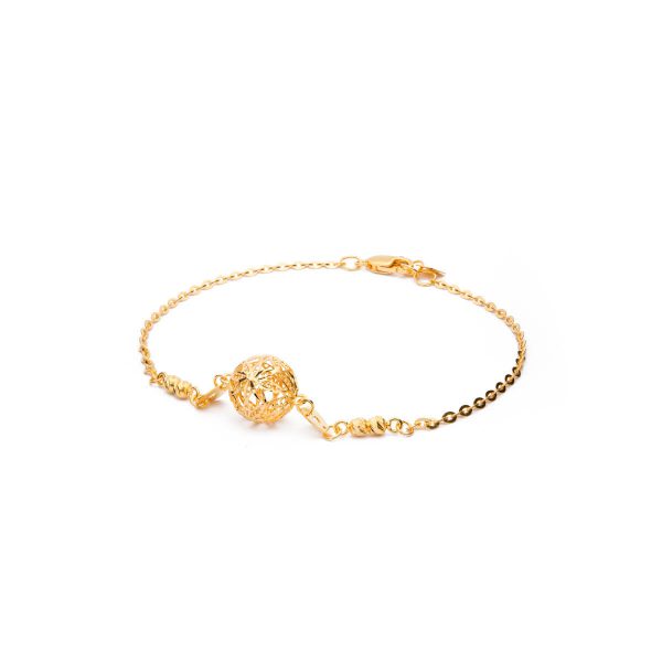 The Gold Souq QAILA 3D Spring Well II Bracelet