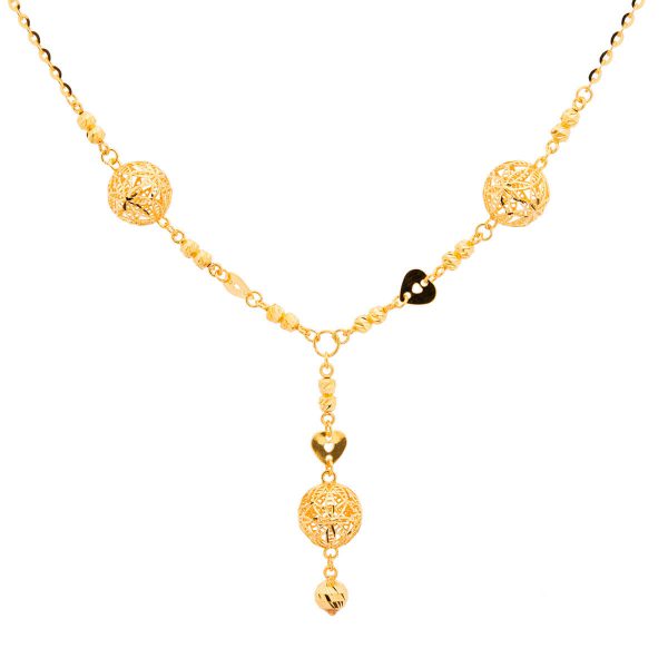 The Gold Souq QAILA 3D Spring Well II Necklace