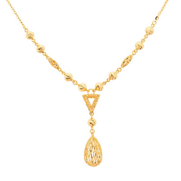 The Gold Souq QAILA 3D Tears Of Oasis II Jewelry Set Necklace