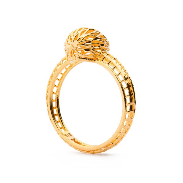 The Gold Souq QAILA 3D Tears Of Oasis II Jewelry Set Ring